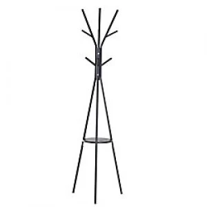 HOMCOM Coat Rack Black 750 mm x 80 mm x 320 mm