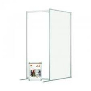 Nobo Acrylic Modular Room Divider Extension 800x1800mm Clear KF90386