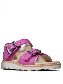 Clarks Crown Bloom Toddler Girls Sandal - Pink, Size 5 Younger