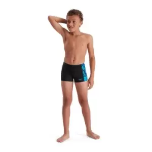 Speedo Hyperboom Logo Aquashort Junior Boys - Black