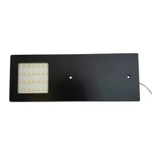 4x MATT BLACK Ultra-Slim Rectangle Under Cabinet Kitchen Light & Driver Kit - Natural White LED