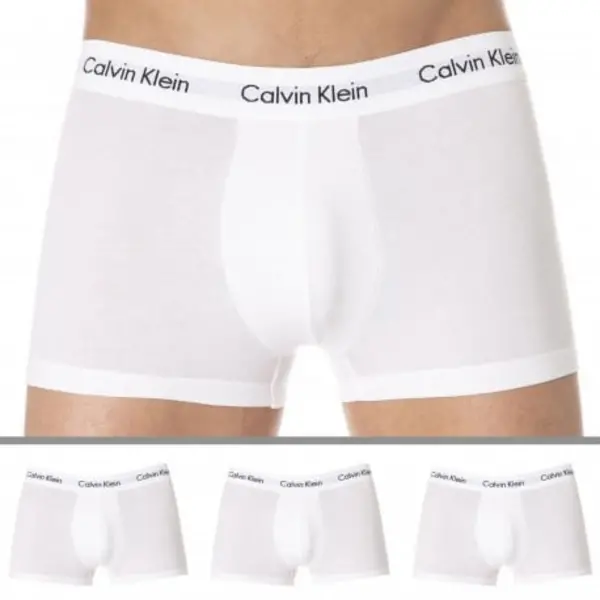 Calvin Klein 3 Pack Cotton Stretch Boxer Briefs - White M