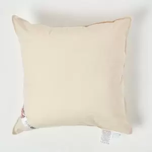 Homescapes - Organic Cotton Cushion Pad 45 x 45cm (18 x 18') - Natural