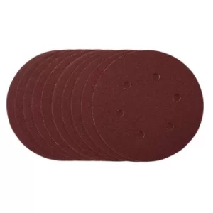 Draper Sanding Discs, 150mm, Hook & Loop, 80 Grit, (Pack of 10)