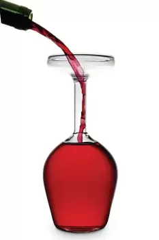 Upside Down Wine Glass