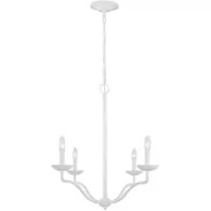 Elstead Feiss Annie Multi Arm Chandelier Plaster White