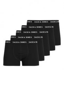 Jack & Jones Jachuey Trunks 5 Pack - Black, Size L, Men