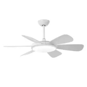 Mode 6 Blade DC LED Ceiling Fan 24W CCT White