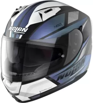 Nolan N60-6 Downshift Helmet, black-blue, Size L, black-blue, Size L