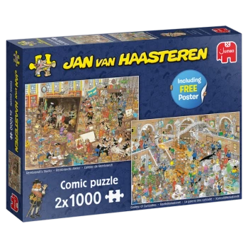 Jumbo Jan Van Haasteren The Winter Games 2-Pack Jigsaw Puzzle - 1000 Pieces