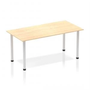 Trexus Straight Table Post Leg Silver 1400 Maple Ref BF00191