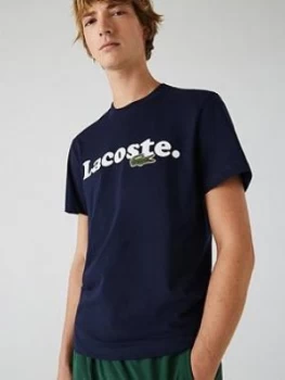 Lacoste Lacoste Sportswear Logo T-Shirt, Navy, Size S, Men