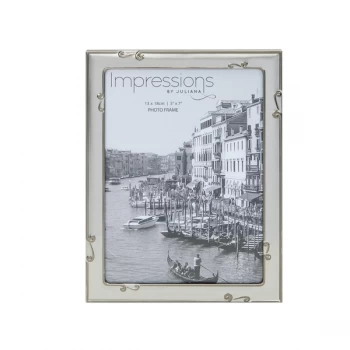 5" x 7" - IMPRESSIONS Aluminium Photo Frame Pewter Finish