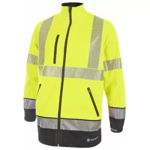 Hivis two tone softshell sat yell/nvy xl - Saturn Yellow / Navy - Saturn Yellow / Navy - Beeswift