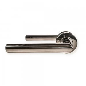 LocksOnline Julian Stainless Steel Lever Door Handle on Rose