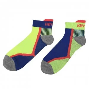 Karrimor Support Socks 2 Pack Mens - Blue/Yellow