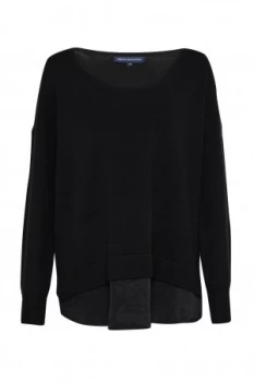 French Connection Vhari Hybrid Knit Jumper Black