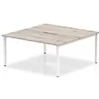 dynamic Computer Desk Evolve Plus B2P16GRYW Grey Oak 1600 mm x 1600 mm x 730 mm