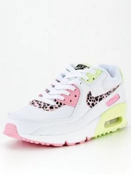 Nike Air Max 90 Junior Trainers - White, Size 5