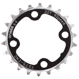 ETC Chainring Alloy 64mm 24 Teeth Silver/Black