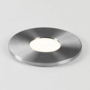 LED 1 Light Round Outdoor Ground Light Stainless Steel IP65