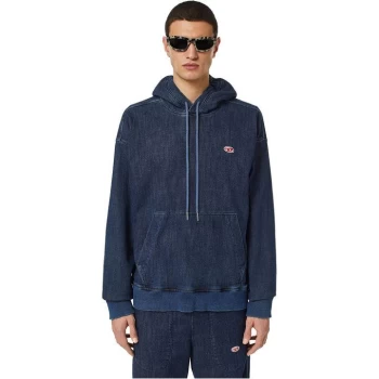 Diesel Washed OTH Hoodie - Blue