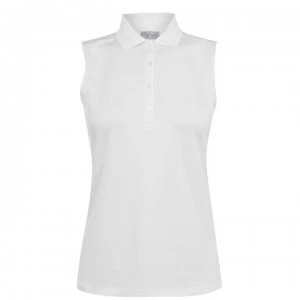 Callaway Sleeveless Knit Polo Shirt Ladies - White