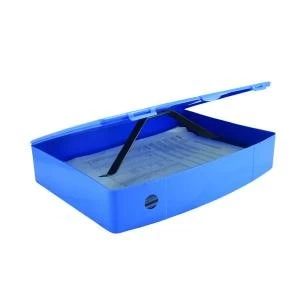 Q-Connect Polypropylene PolyBox File Foolscap Blue KF04103