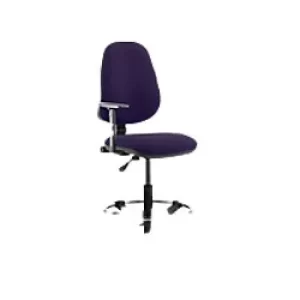 Dynamic Permanent Contact Backrest Task Operator Chair Height Adjustable Arms Eclipse I Tansy Purple Seat High Back and Hi Rise Draughtsman Kit