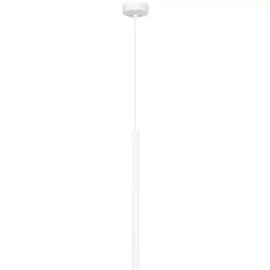 Emibig Selter White Slim Pendant Ceiling Light 1x G9