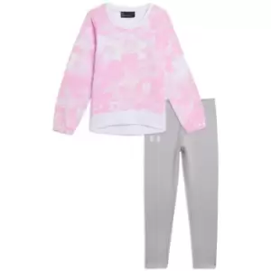 Under Armour Armour Fleece Crew Tracksuit Baby Girls - Pink