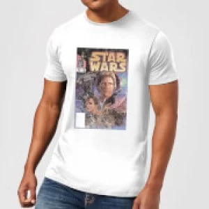 Star Wars Classic Comic Book Cover Mens T-Shirt - White - XL