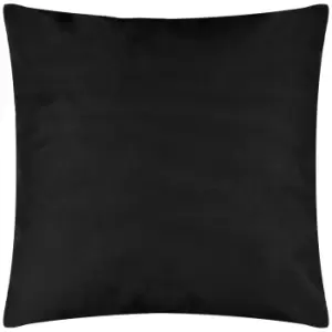 Plain Outdoor Cushion Black / 55 x 55cm / Polyester Filled