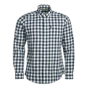 Barbour Mens Gingham 21 Tailored Shirt Navy XXL