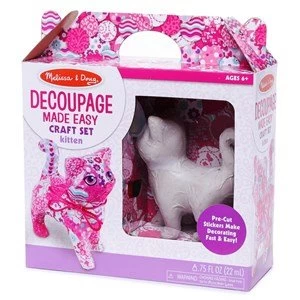 Melissa and Doug Decoupage Made Easy Kitten 6 years