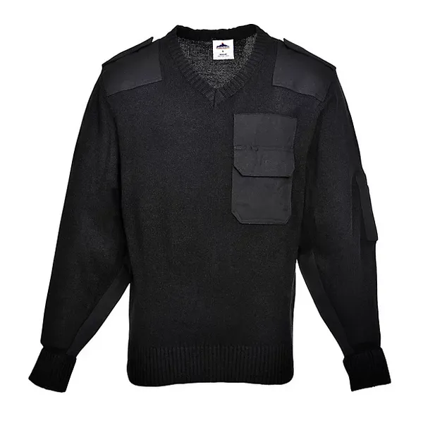 Portwest Nato Mens Sweater B310BKRM Colour: Black