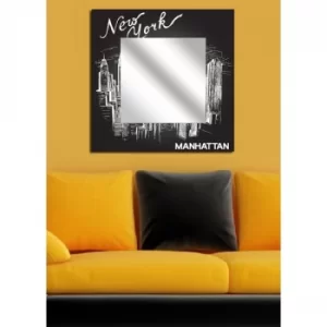 MA-25 Black and White New York Decorative Mirror