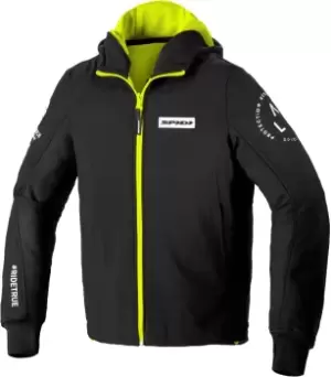 Spidi Armor Evo Motorcycle Hoodie, black-yellow, Size S, black-yellow, Size S