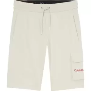 Calvin Klein Jeans Two Tone Monogram Hwk Short - Beige