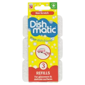 Dish Matic Dishmatic Non Scratch Refills 3 Pack