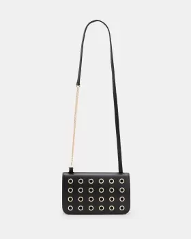 AllSaints Ludivine Eye Leather Crossbody Bag