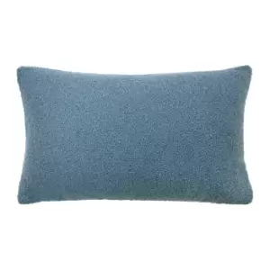 Malham Fleece Rectangular Cushion Wedgewood, Wedgewood / 30 x 50cm / Polyester Filled