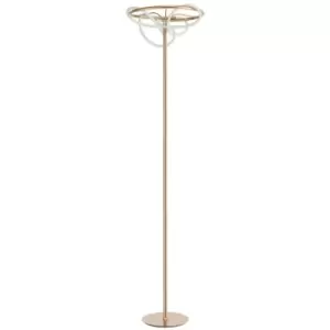 Merano - Anchorage LED Integrated Floor Lamp Gold Aluminium LED 28W 2783Lm 3000K