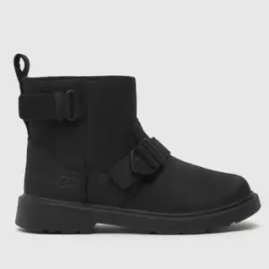 UGG Black Ashton Short Weather Girls Junior Boots