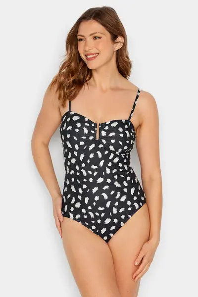 Long Tall Sally Tall Printed Swimsuit Black