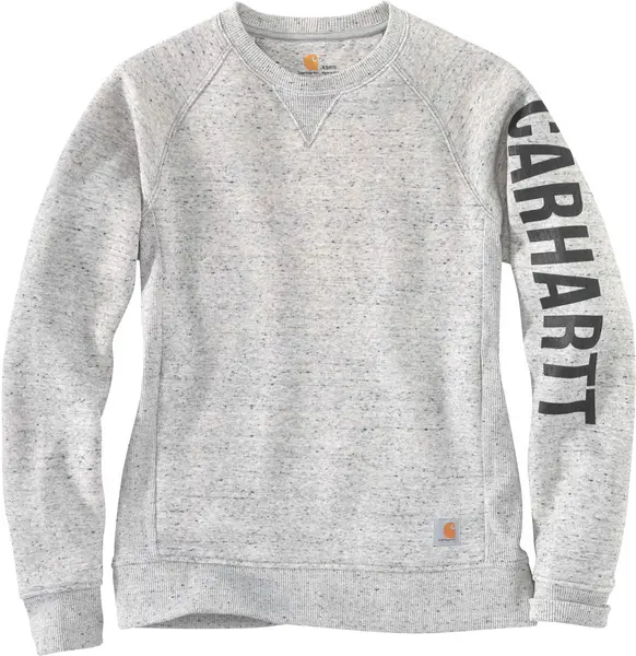 Carhartt Clarksburg Crewneck Ladies Sweatshirt, grey-white, Size M for Women