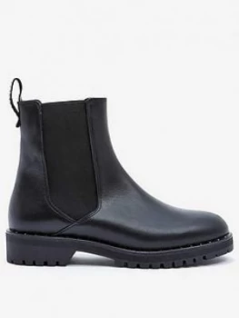 Mint Velvet Greta Black Chelsea Boots - Black