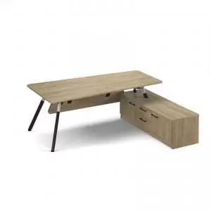 Anson executive desk with A-frame legs 2000mm x 1000mm with 2000mm