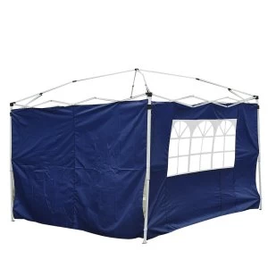 Outsunny 3m Gazebo Exchangeable Side Panel Panels W/ Window-Blue