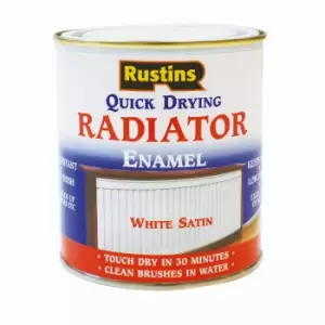 Rustins Quick Dry Radiator Paint Satin 500ml